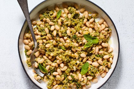 Caramelized Zucchini and White Bean Salad